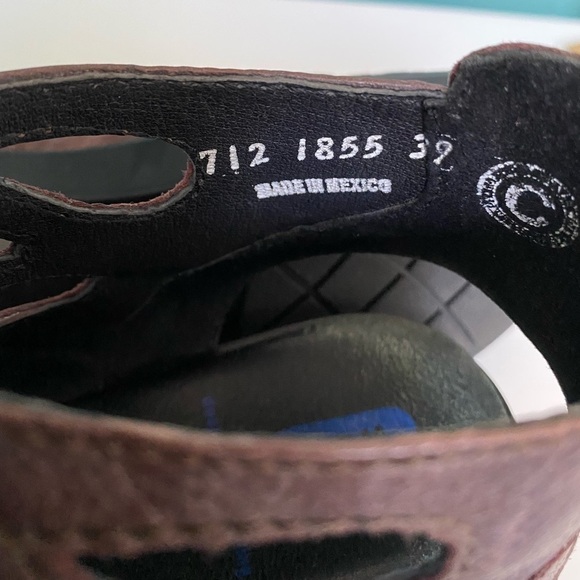 𝅺WOLKY Lace Up Sandals Leather Eur Size 39 Womens Size 8 - Picture 10 of 10